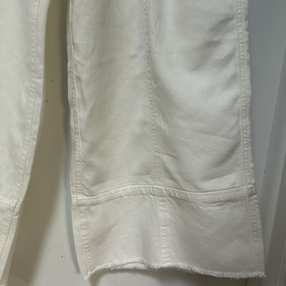 rag & bone Featherweight Arianna Wide Leg Pants JEANS SIZE 27 White - Picture 8 of 12